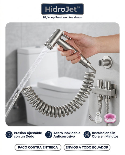HidroJet™ – Pistola Rociadora Bidet para Inodoro