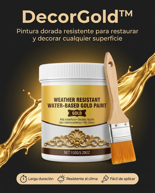 DecorGold™ – Pintura Acrílica Dorada