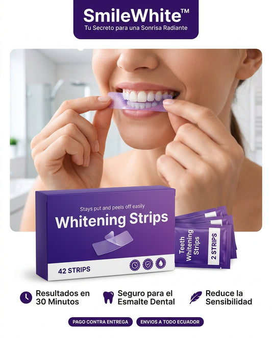 SmileWhite™ – Láminas Blanqueadoras Dentales (42 Unidades)